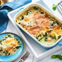 Lachs-Spinat Lasagne