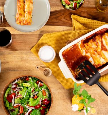 Cannelloni mit Tofu-Nuss-Füllung