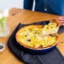 Spargeltarte mit Lauch und Feta