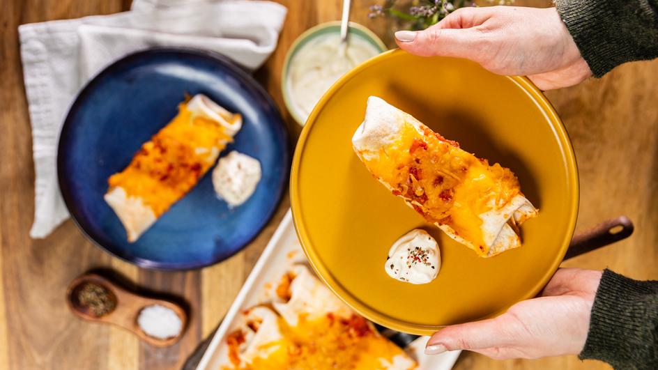 Pikante Enchiladas mit Hähnchen