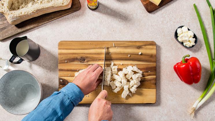 Gefülltes Raclette-Brot