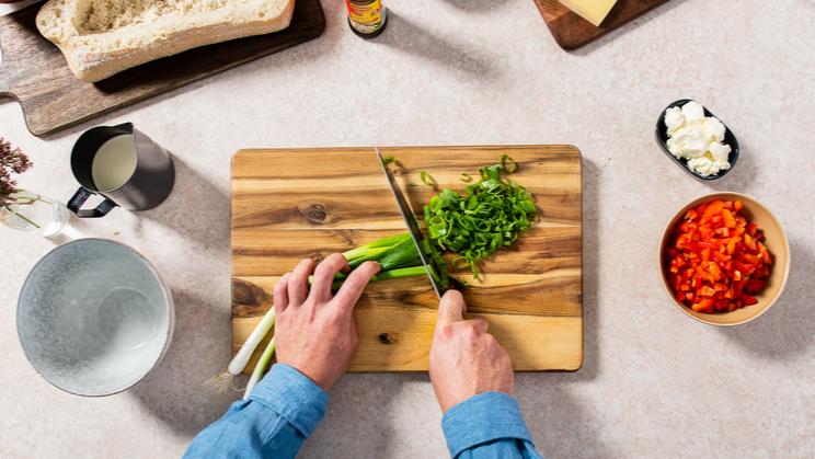 Gefülltes Raclette-Brot