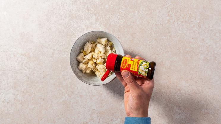 Gefülltes Raclette-Brot