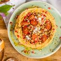 Hummus mit Granatapfel und Feta
