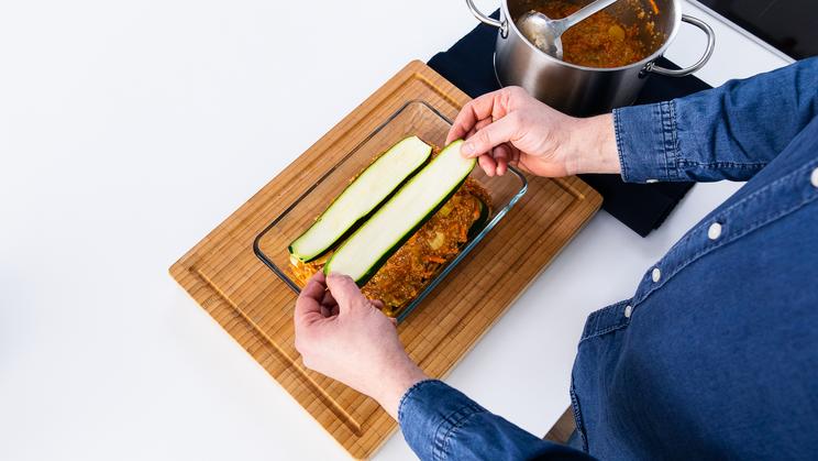 Zucchini Lasagne mit Quinoa