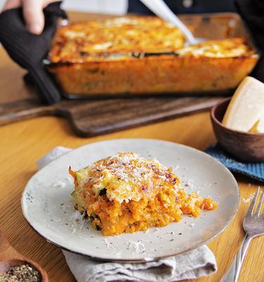 Zucchini Lasagne mit Quinoa