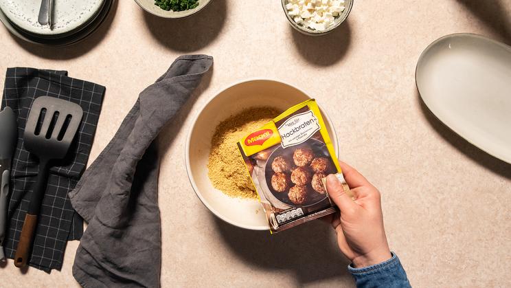 Quinoa Spinat Bratling mit Feta