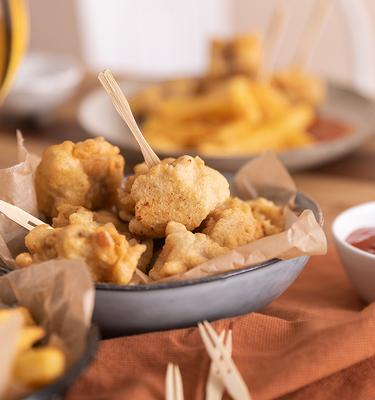 Fish und Chips mit Dip