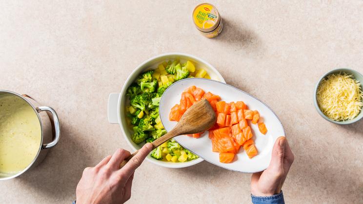Broccoli-Lachs-Auflauf