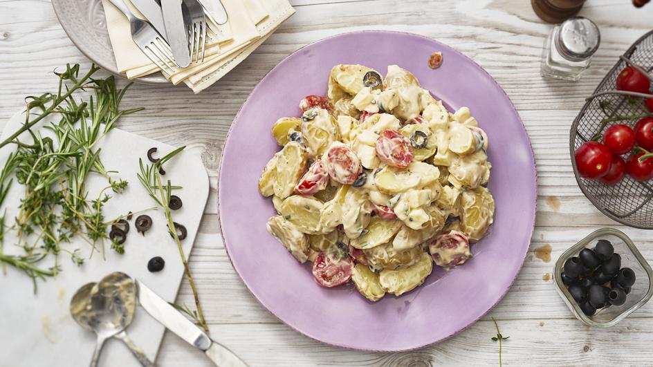 Mediterraner Kartoffelsalat mit Mayonnaise