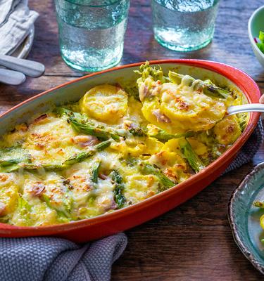 Spargel-Kartoffel-Auflauf