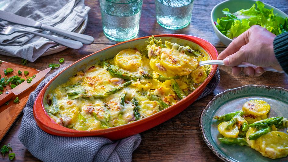 Spargel-Kartoffel-Auflauf
