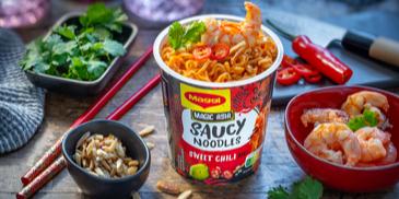 Saucy Noodles Sweet Chili mit Garnelen