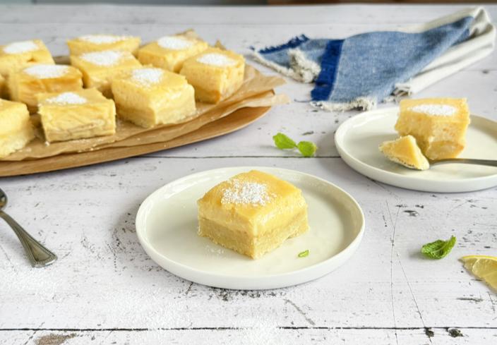 Lemon bars (pastelitos de limón)