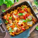 Spätzle al forno mit Salsiccia