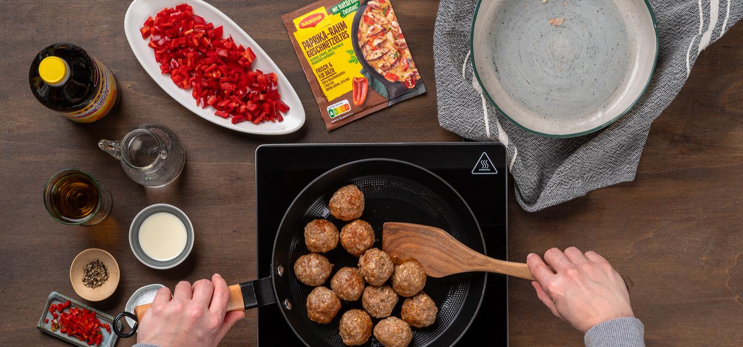 Hackbällchen in pikanter Paprikasauce | maggi.de