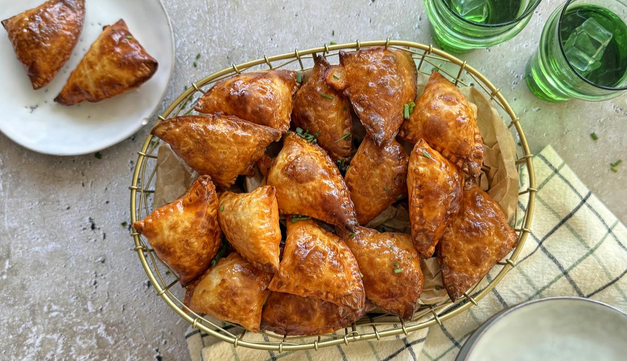 Abanicos crujientes de sobrasada en air fryer