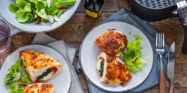 Hähnchen-Calzone im Airfryer