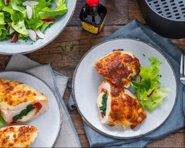 Hähnchen-Calzone im Airfryer
