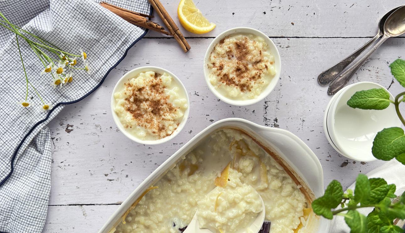 Arroz con leche al horno