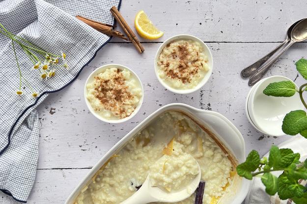 Arroz con leche al horno