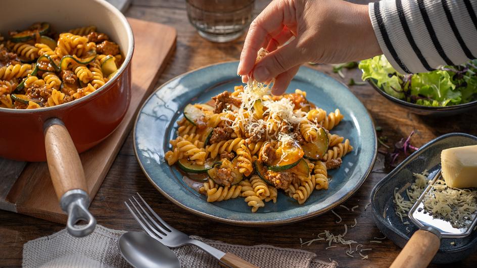 Hackfleisch-Nudel-Topf