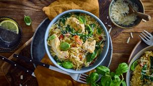 One Pot Hähnchen-Kritharaki