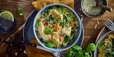 One Pot Hähnchen-Kritharaki