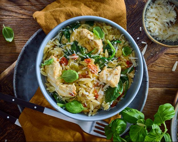 One Pot Hähnchen-Kritharaki