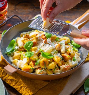 Spargel-Gnocchi-Pfanne