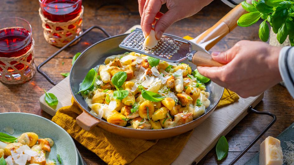 Spargel-Gnocchi-Pfanne