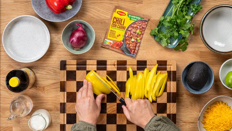 Cremige Fajita Pasta mit Avocado