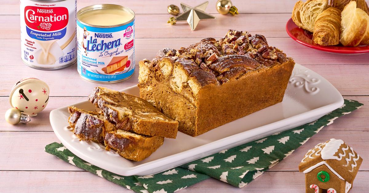 Budín de pan con dulce de leche