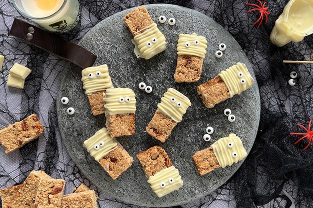 Barritas Momia de Leche Condensada y Avena