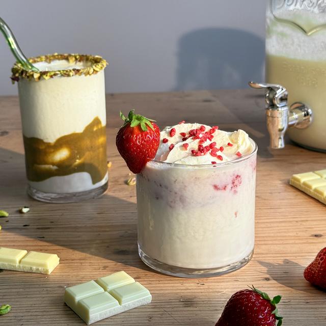 Postres con chocolate blanco