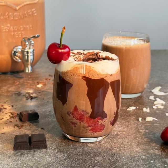 Postres con chocolate negro