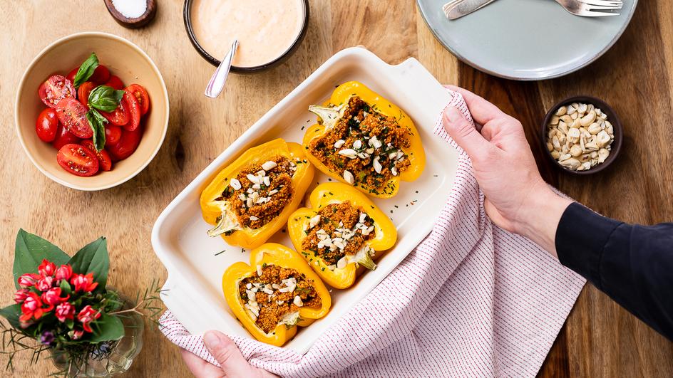 Gefüllte Paprika mit Couscous