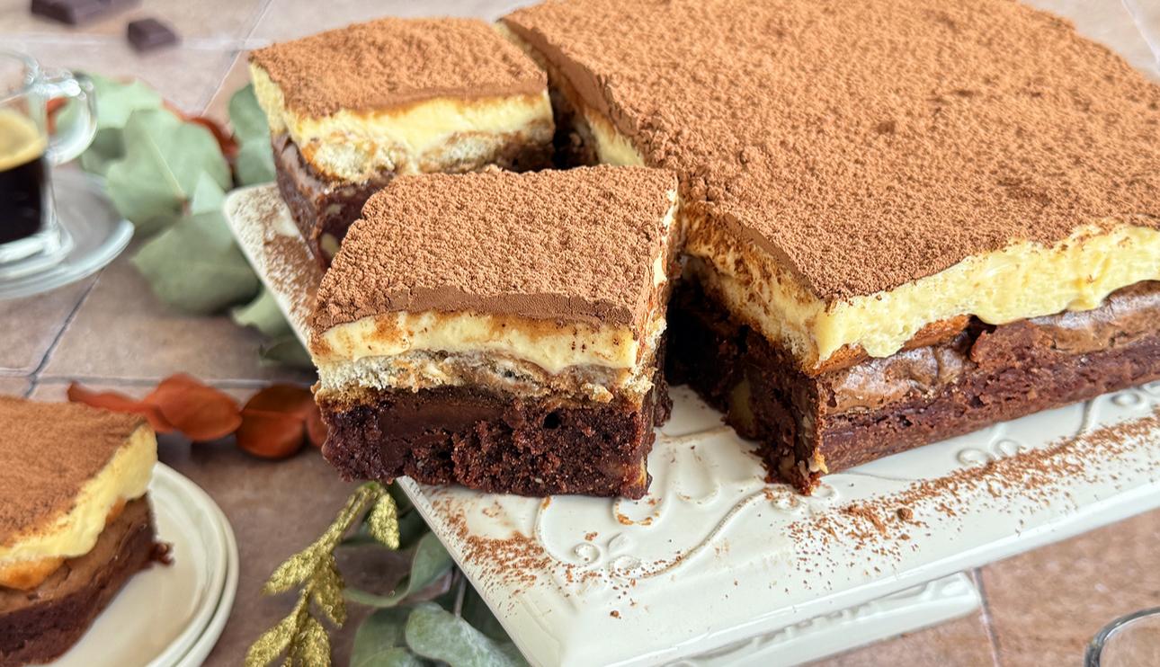 Brownie tiramisú