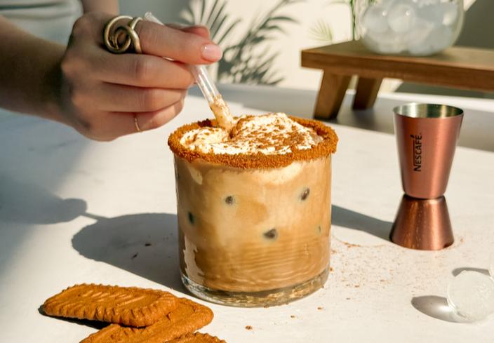 Biscoff Iced Latte