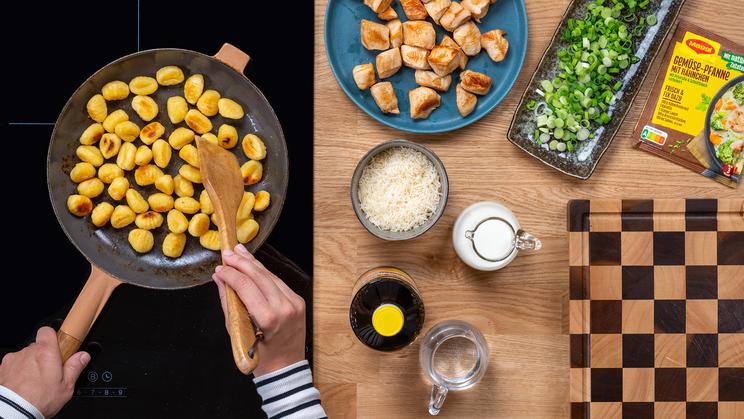 Spargel-Gnocchi-Pfanne