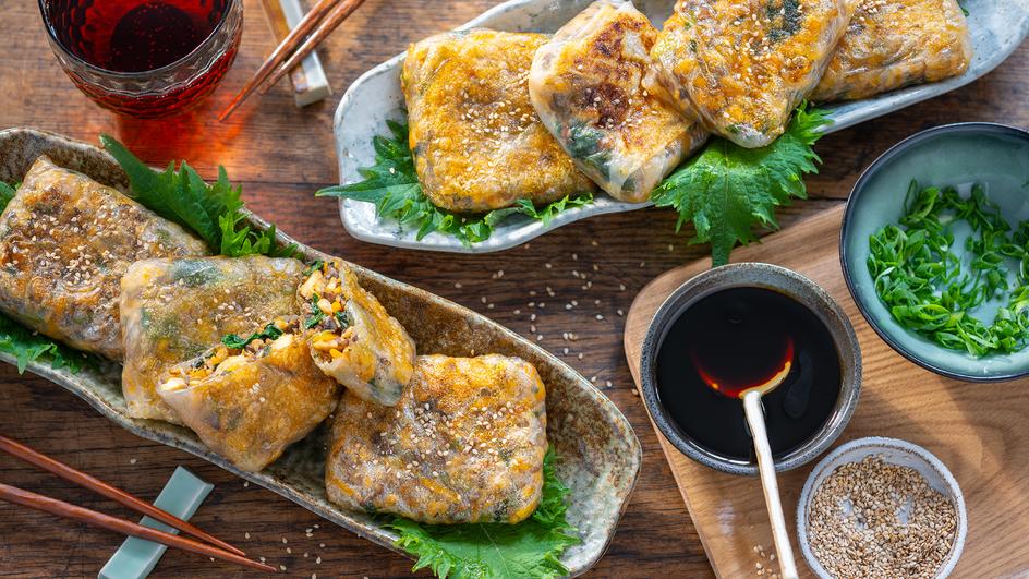 Reispapier-Dumplings