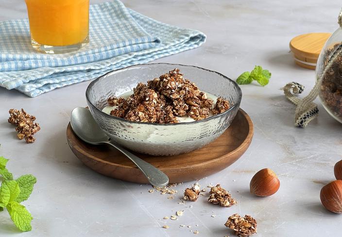 Granola de chocolate