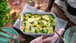 Brokkoli-Gratin im Airfryer