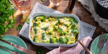 Brokkoli-Gratin im Airfryer