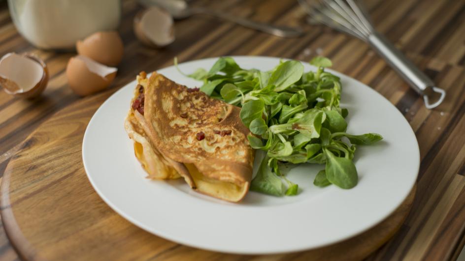 Speck-Eierkuchen leicht gemacht