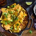 Überbackene Nacho-Hack-Pfanne