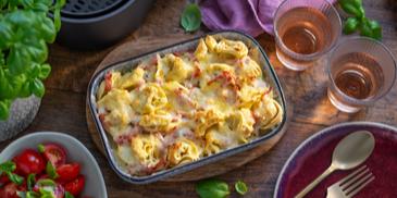Tortelloni alla panna im Airfryer