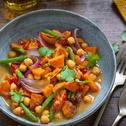 Kichererbsen-Curry mit Süßkartoffeln