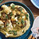 Gerösteter Blumenkohl mit Hummus