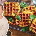Herzhafte Knödel-Waffeln